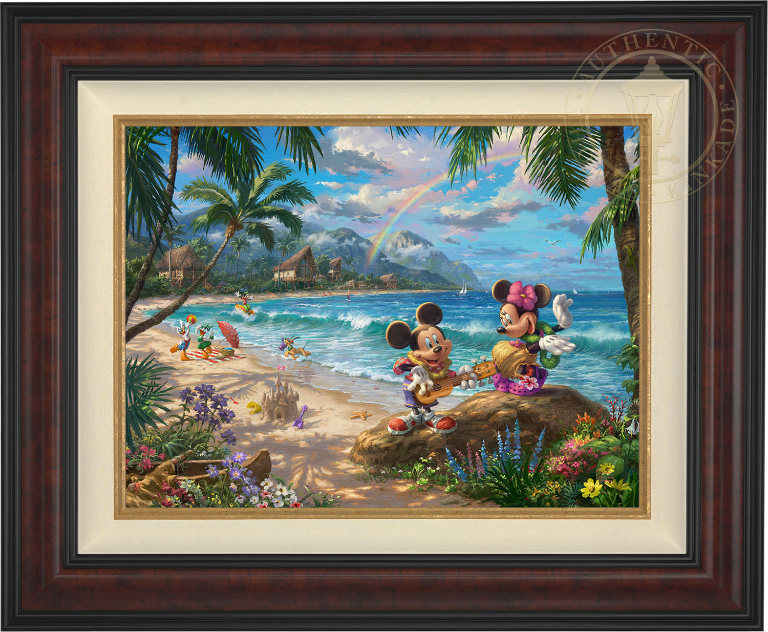 Disney Mickey and Minnie in Hawaii - Limited Edition Canvas