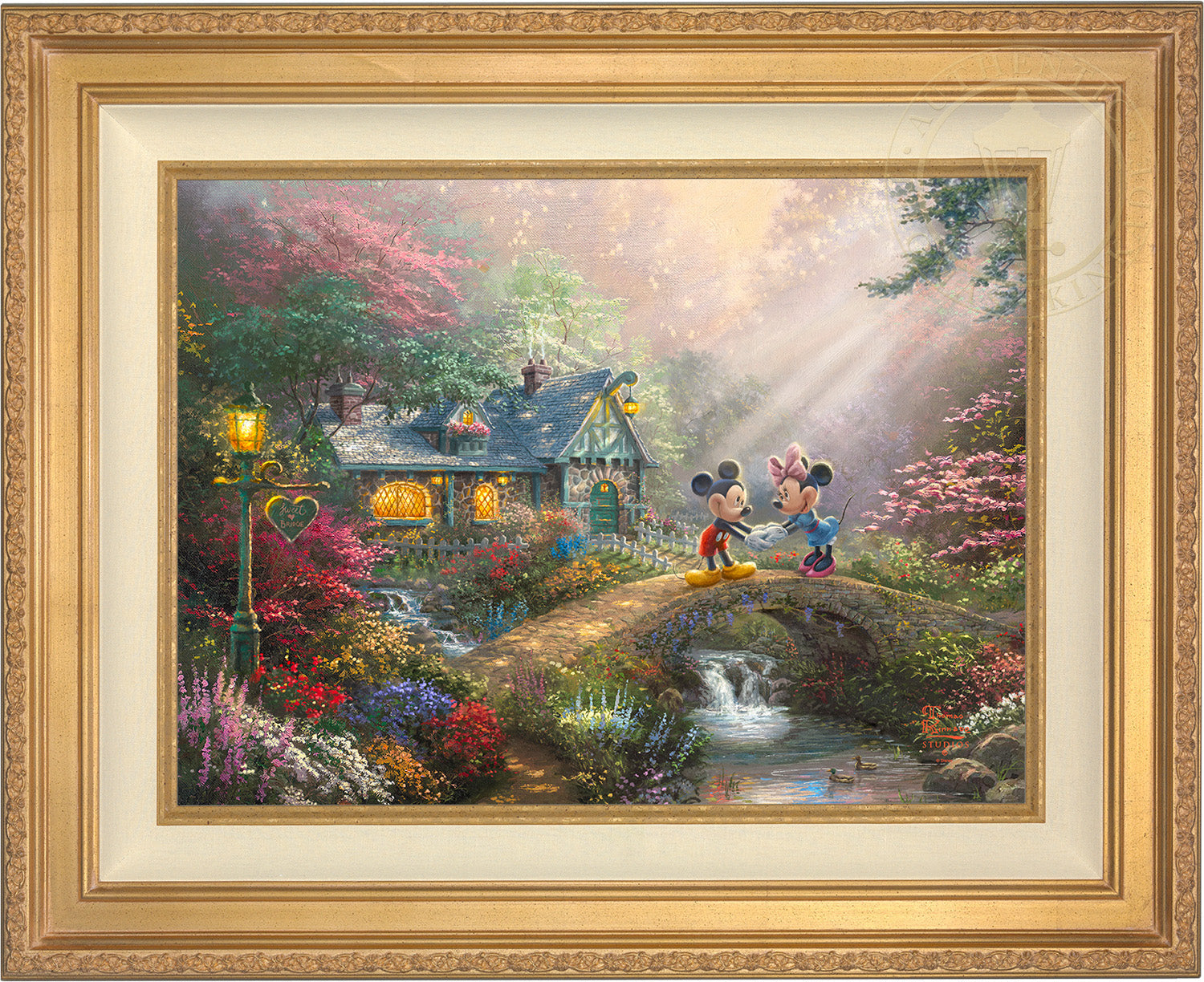 Disney Thomas Kinkade Puzzle - Mickey and Minnie Sweetheart Cafe