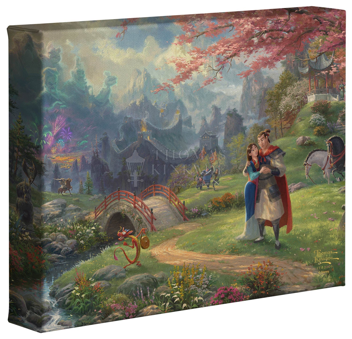 DLR - Disney Art on Wrapped Canvas - The Princess and the Frog by Thomas  Kinkade Studio