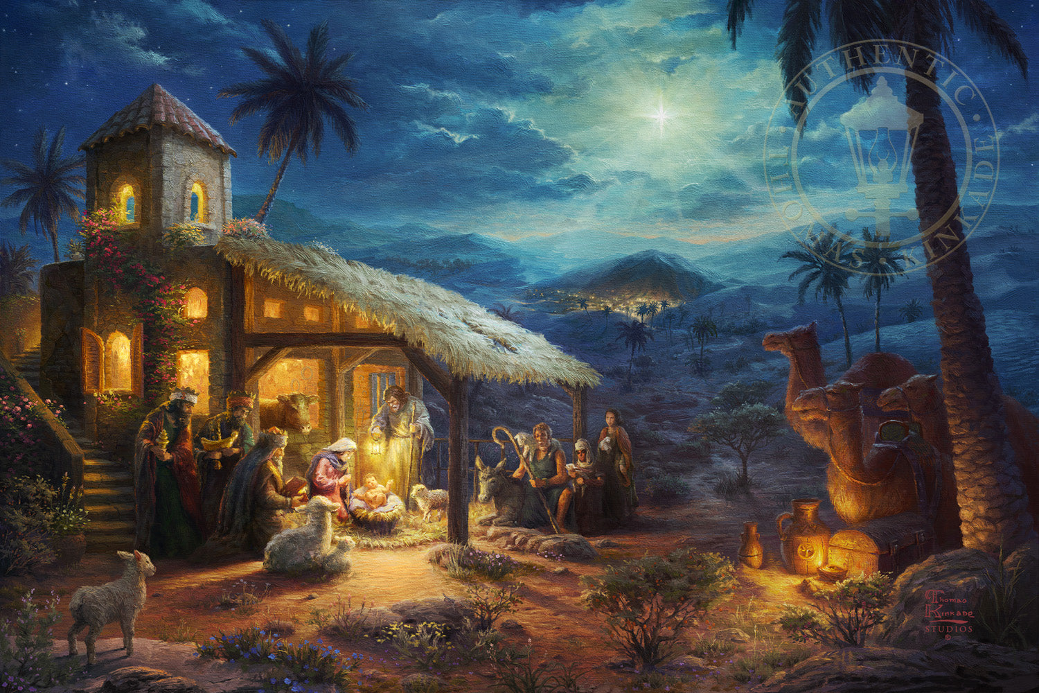 The Nativity Limited Edition Canvas Thomas Kinkade Studios