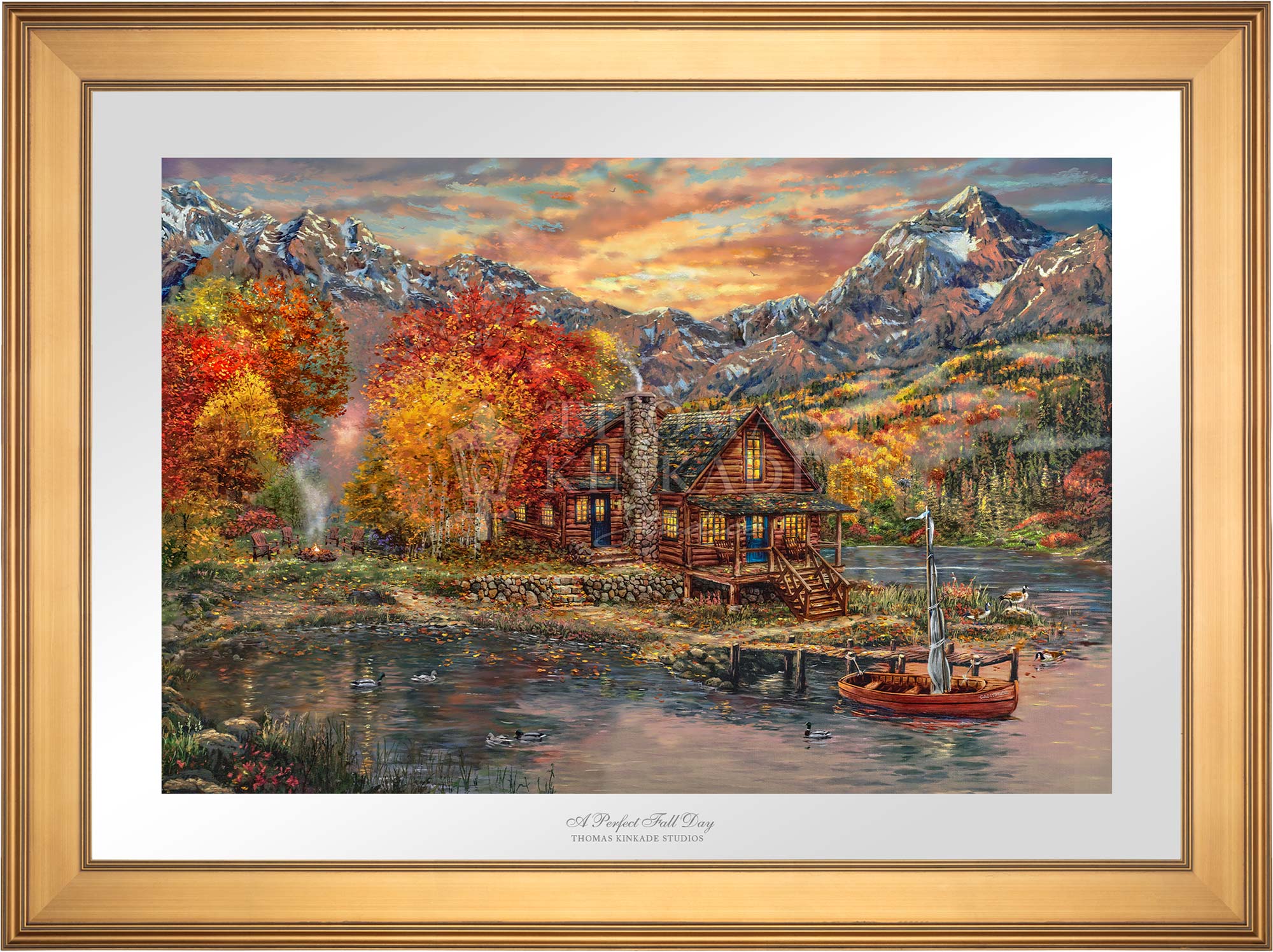 A Perfect Fall Day Limited Edition Paper Thomas Kinkade Studios   Paper Apefad Galgldptppr 