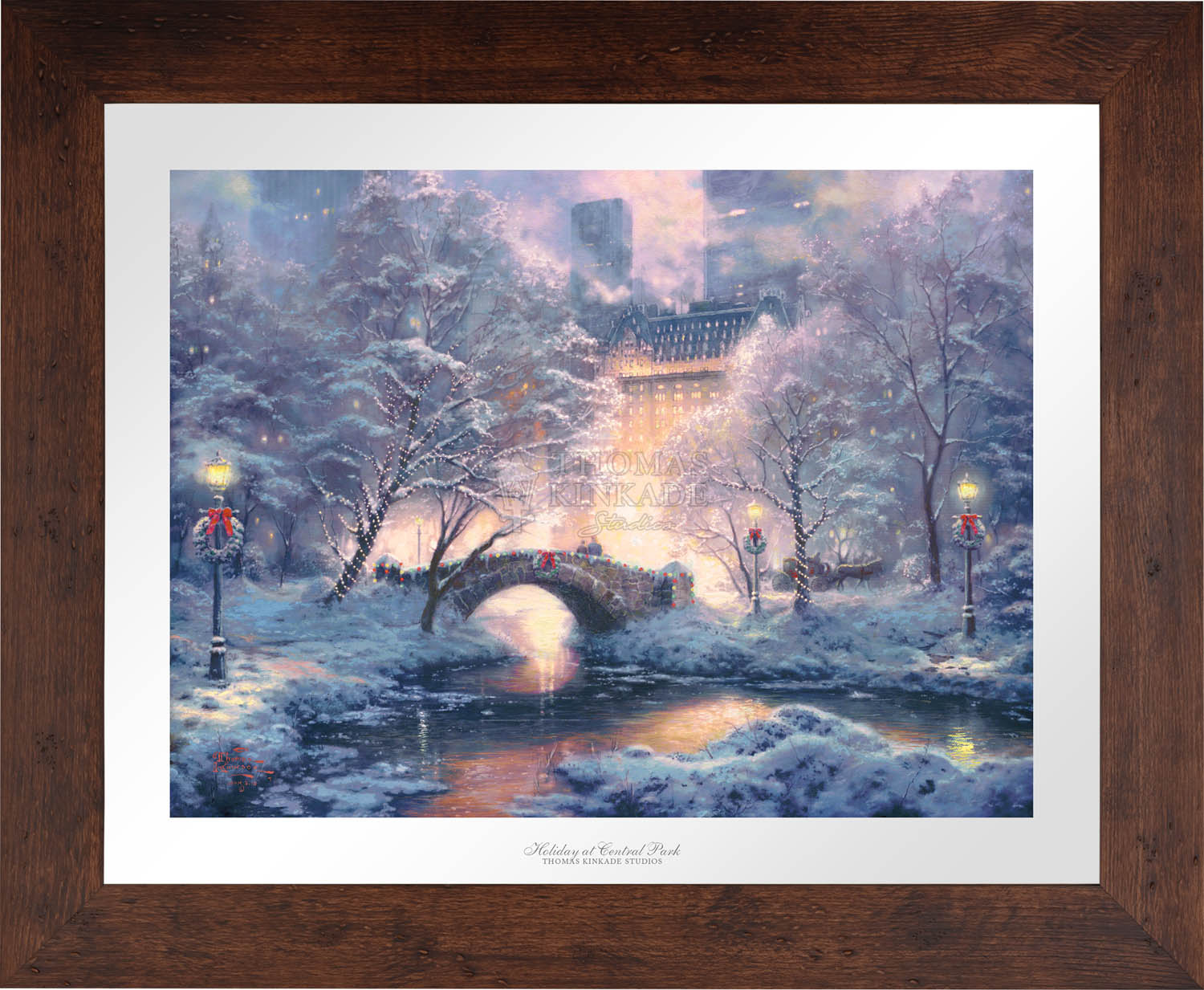 Holiday at Central Park - Limited Edition Paper – Thomas Kinkade Studios