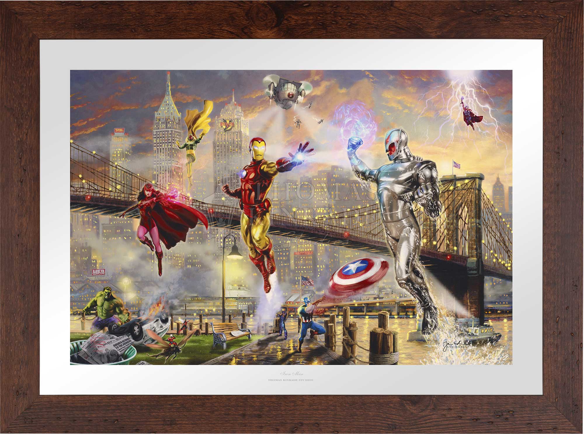 Marvel Iron store Man Aluminum Metal Wall Art (12x18)