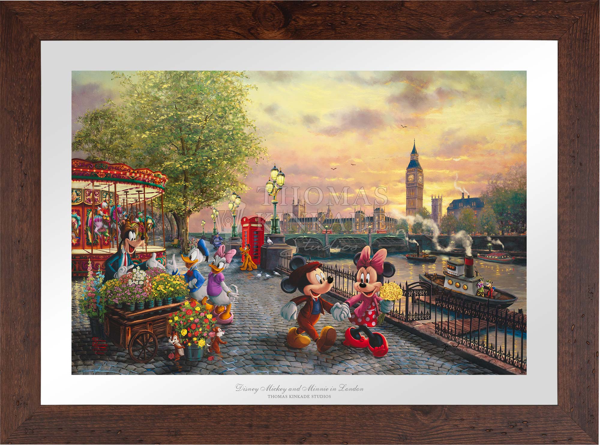 The Art of Disney deals Limited Edition Framed Poster Print Mickey and Minnie Mouse