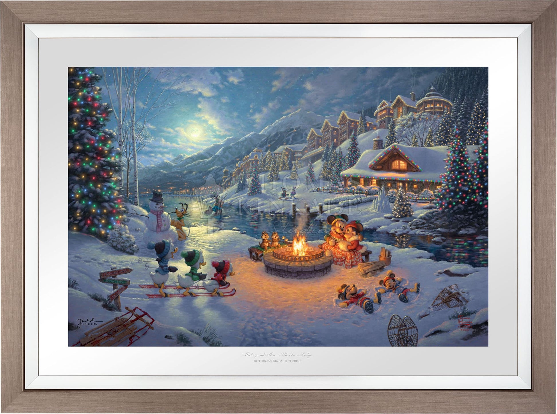 Disney Mickey and Minnie Christmas Lodge - Limited Edition Paper
