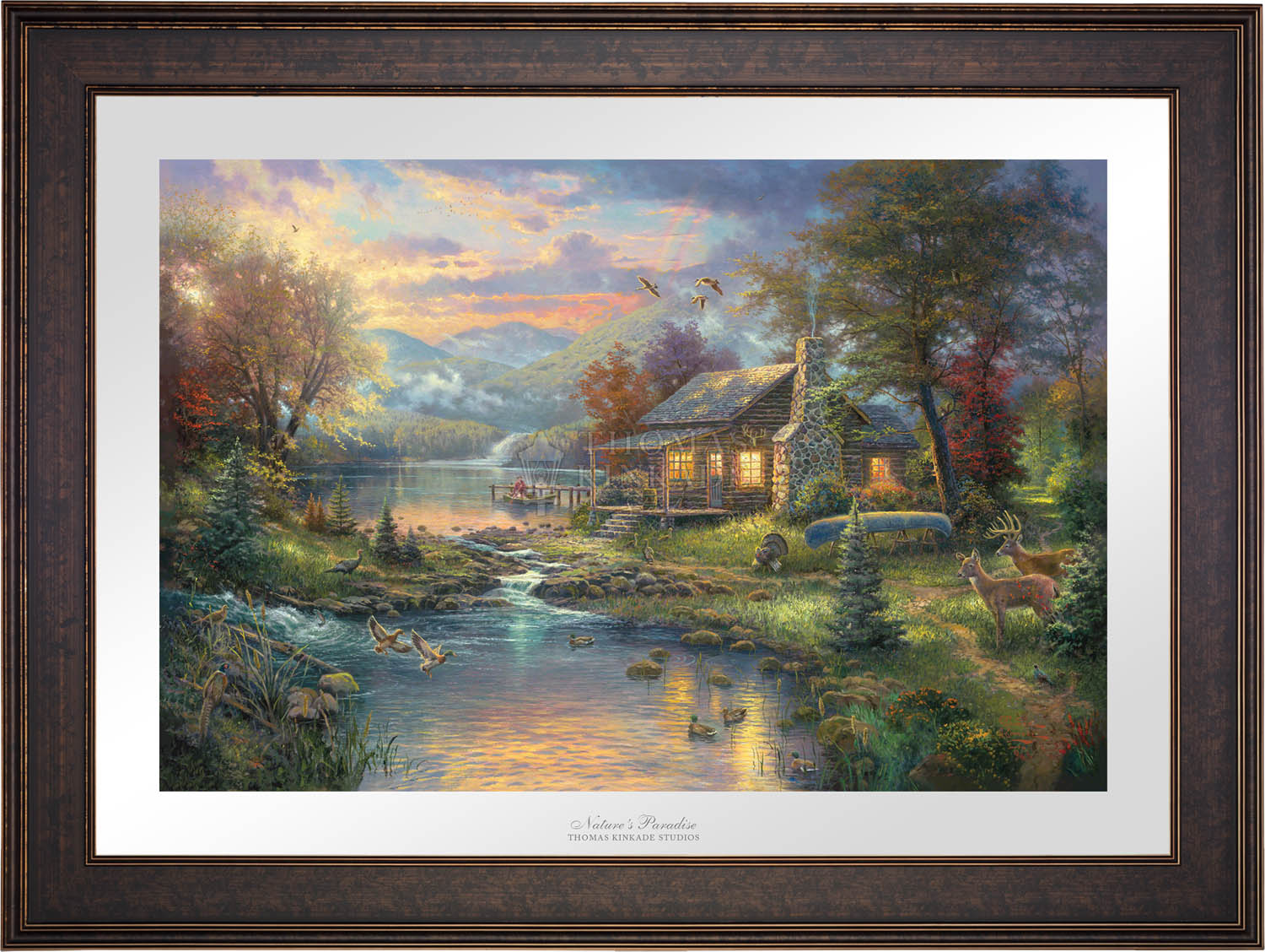 Thomas 2024 kinkade ,mountain paridise painting