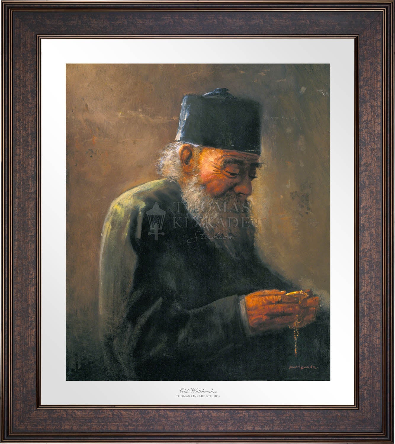 Thomas Kinkade Old Watchmaker SN Paper