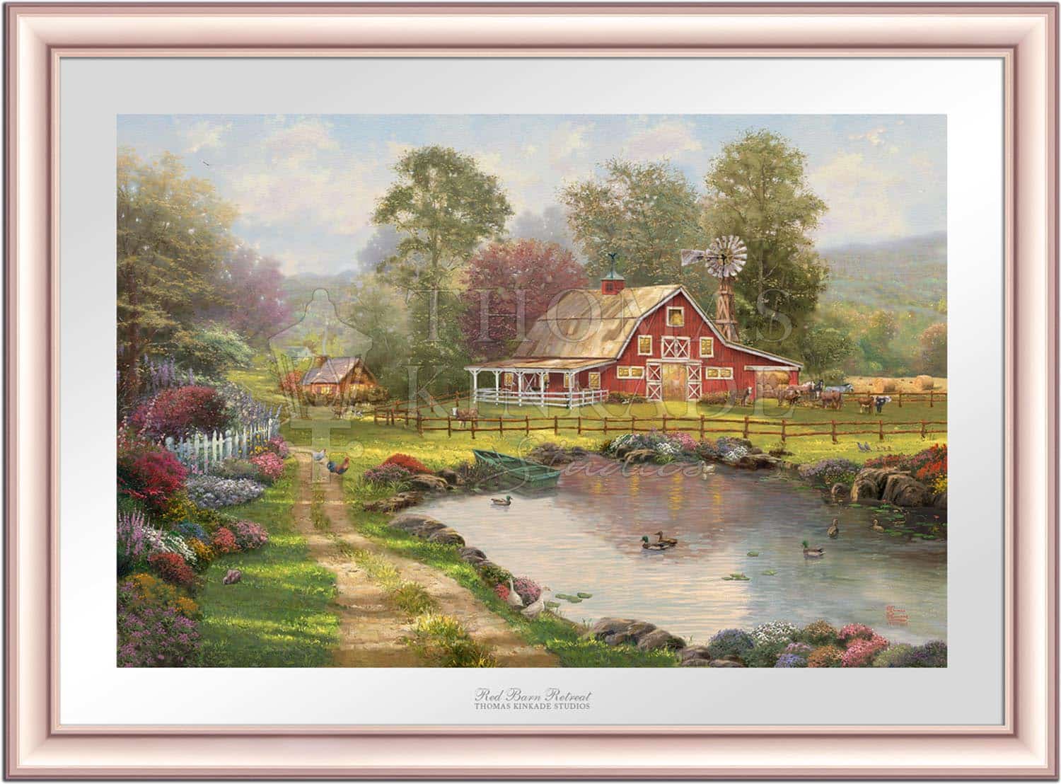 Red Barn Retreat - Limited Edition Paper – Thomas Kinkade Studios