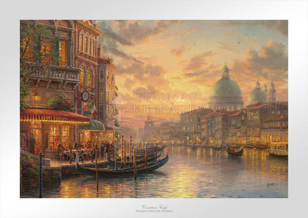 Venetian Café - Limited Edition Paper – Thomas Kinkade Studios