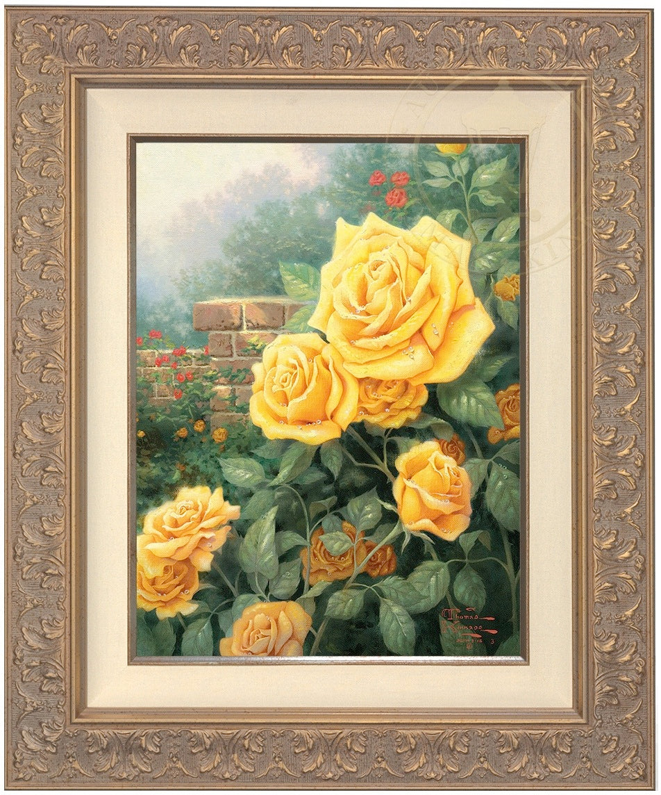 A Perfect Yellow Rose - Limited Edition Canvas – Thomas Kinkade Studios