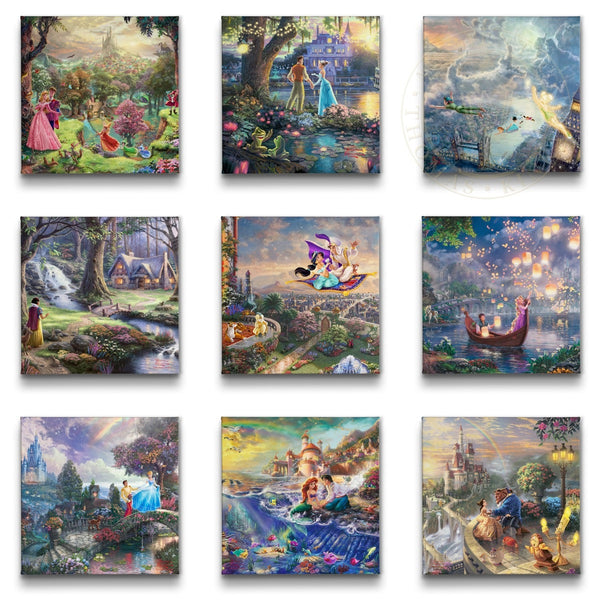 Disney Princess 5-in-1- Gallery Wrapped Canvas Set