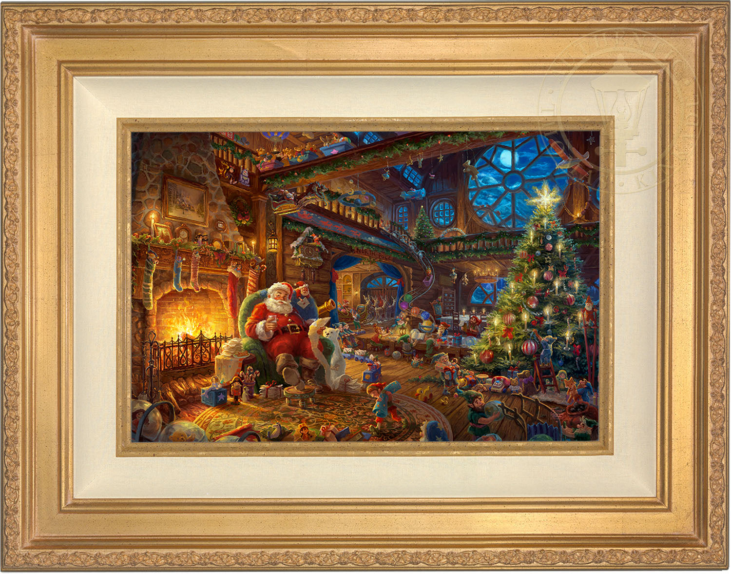 Santa's Workshop | Limited Edition Canvas | Magic Of Christmas Eve ...