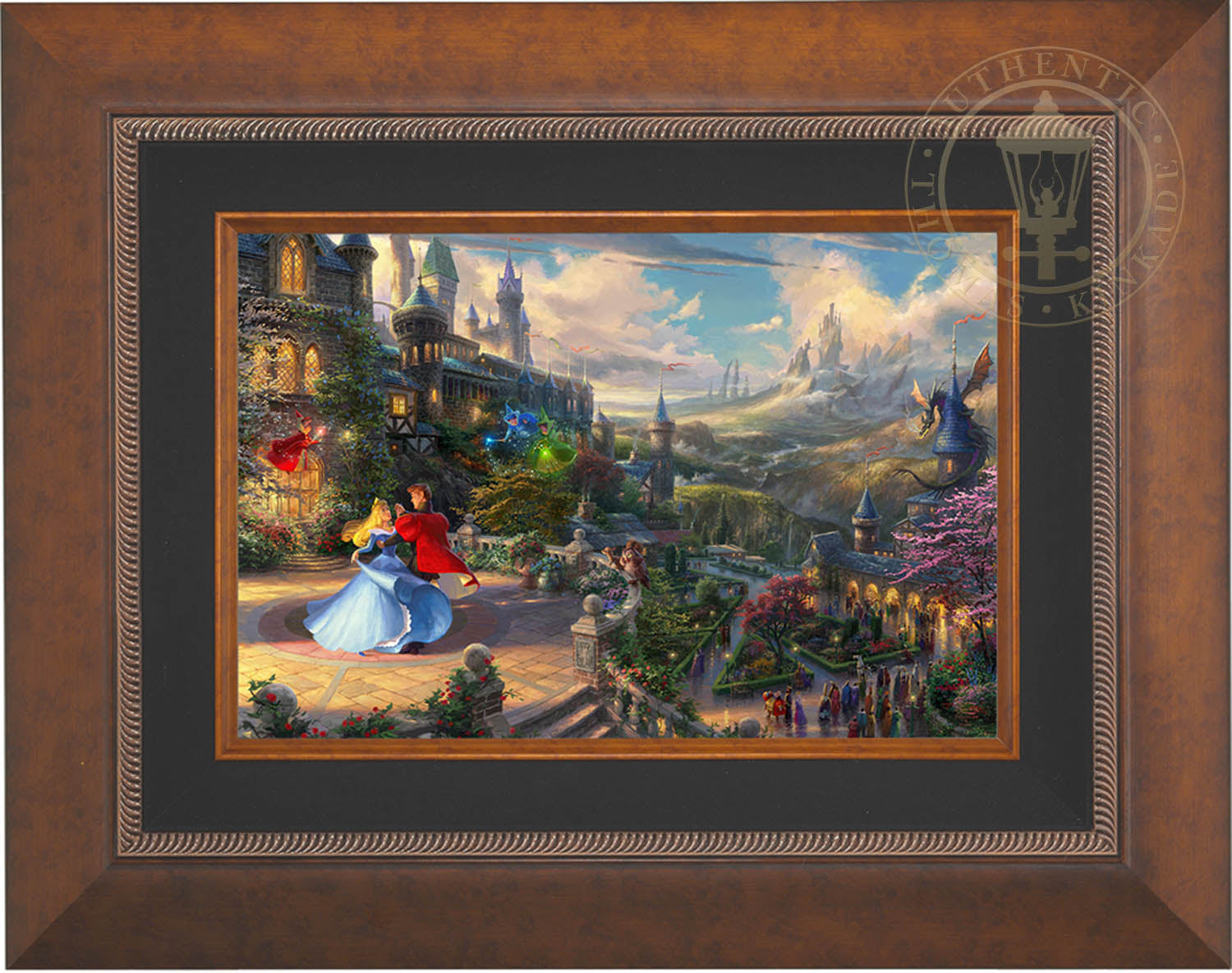 Disney Sleeping sold Beauty Thomas Kinkade picture 20.5x15.5