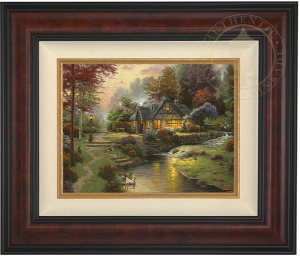 Thmas kinkade Painting,stepping top stone collage