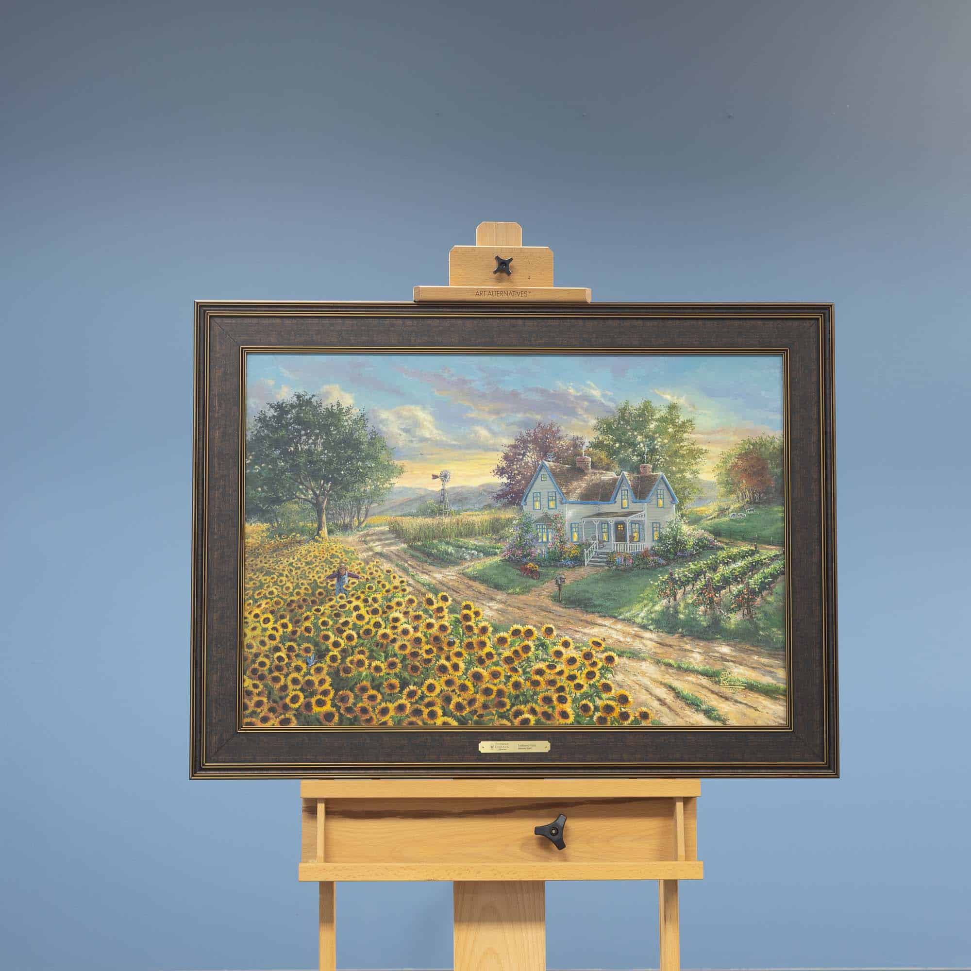 Original Study* Sunflower Fields by Thomas Kinkade Studios 21.5