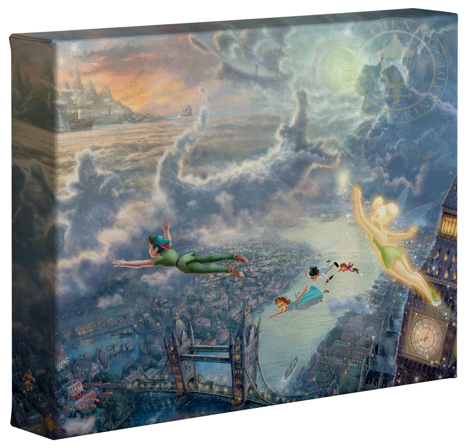 1000 piece jigsaw puzzle Peter Pan Tinker Bell and Peter Pan Fly to Never  Land
