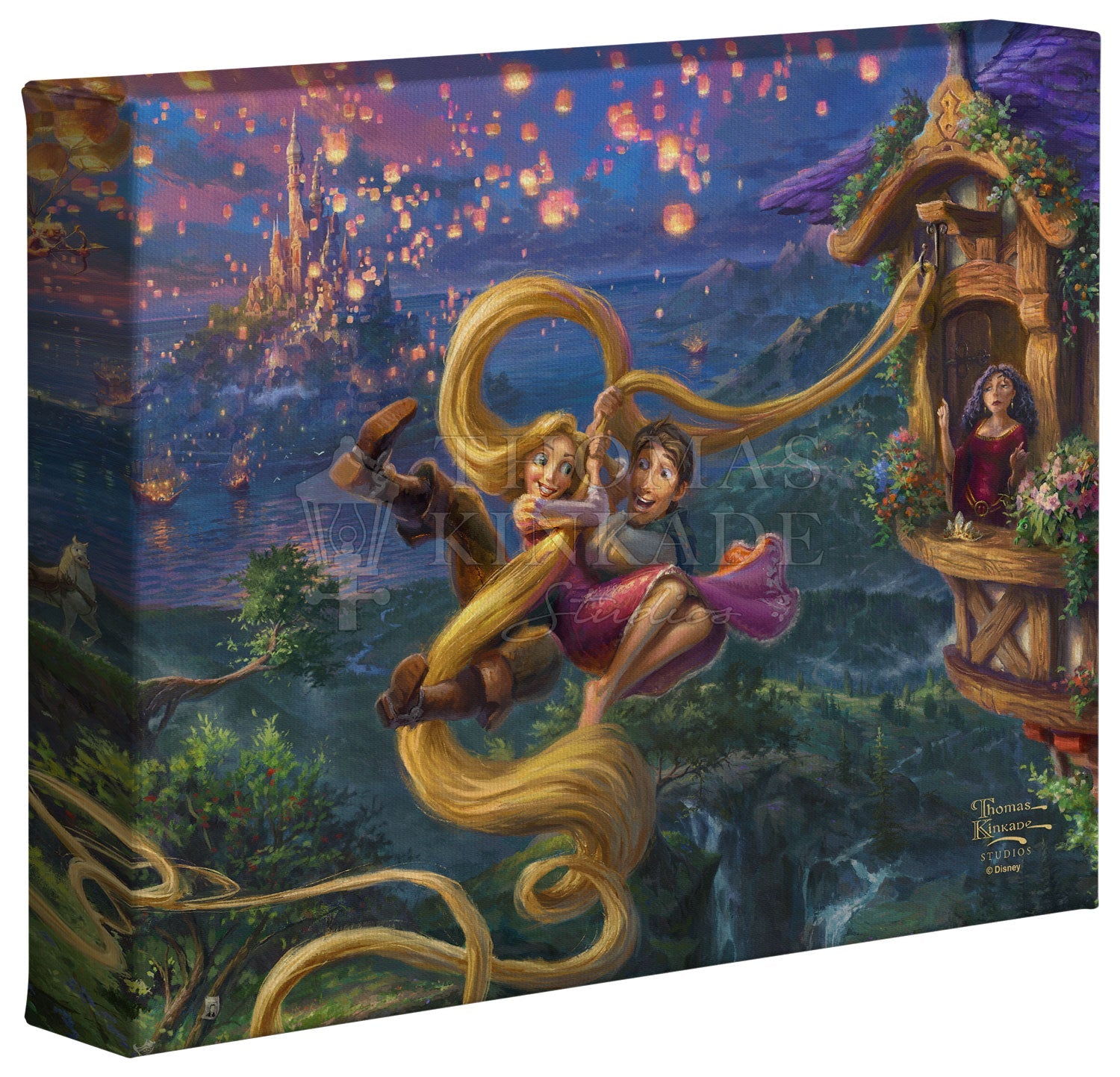 Tangled 8 x 10 Canvas Print by Thomas Kinkade