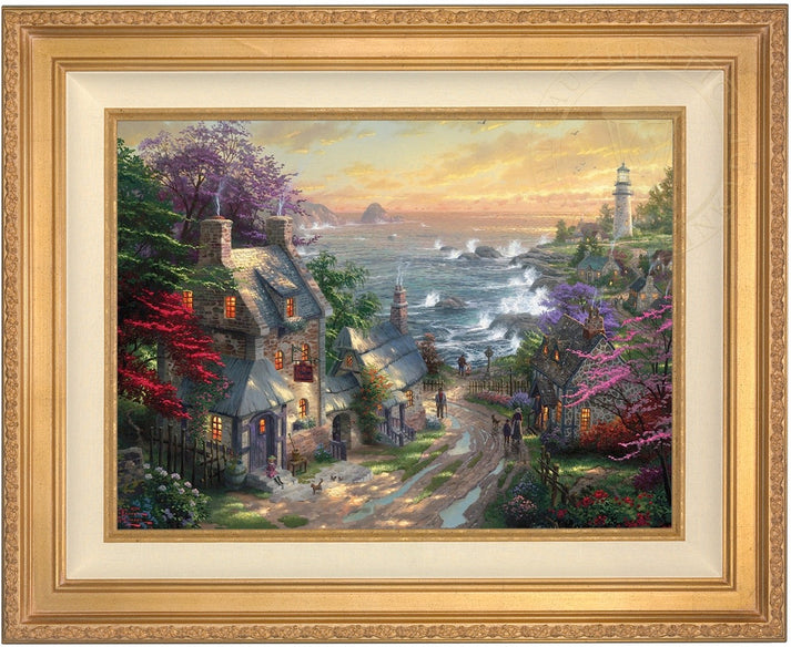 The Village Lighthouse - Limited Edition Canvas – Thomas Kinkade Studios