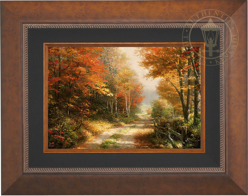 A Walk Down Autumn Lane - Limited Edition Canvas – Thomas Kinkade Studios